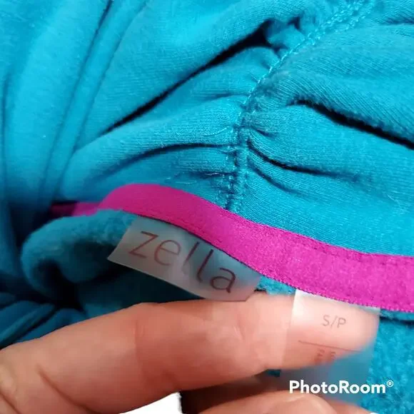 Zella | Teal Sweatshirt with Twisted Cowl Neck | Size Small - Picture 5 of 5